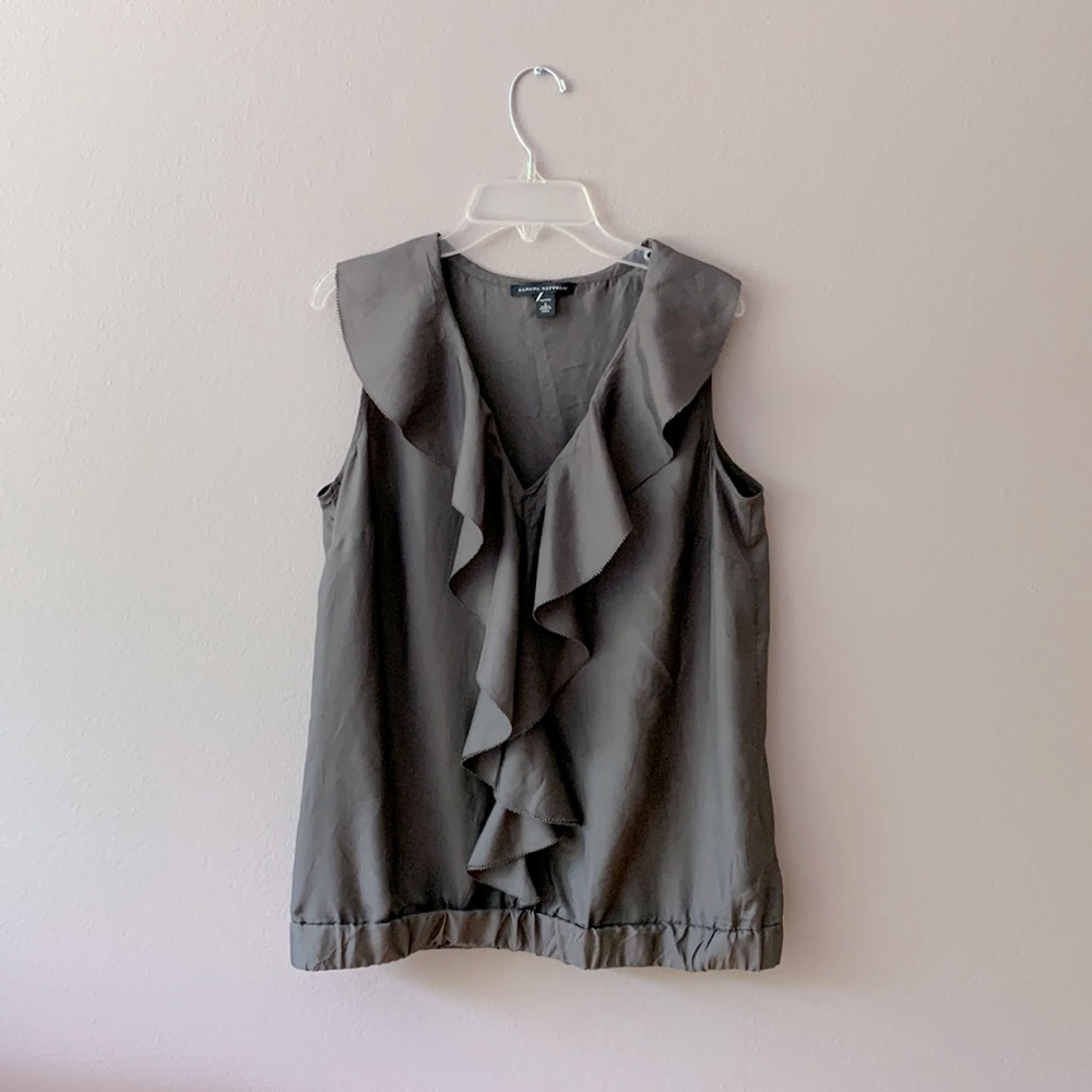 Silk ‘Jabot’ top